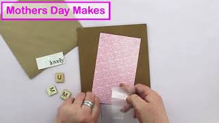 Mothers Day Card Tutorial  The Works Stores [upl. by Adlei782]