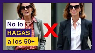 6 Errores de moda que EVITAR después de los 50 [upl. by Llerahc587]