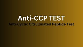 Anti CCP Blood Test [upl. by Carri]