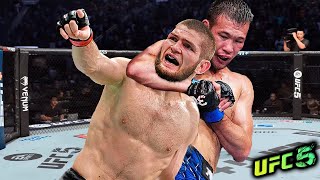 Khabib Nurmagomedov vs Shavkat Rakhmonov EA sports UFC 5 [upl. by Maier]