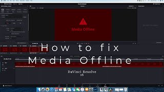 How to resolve Media Offline Error  DaVinci Resolve 16 [upl. by Thorbert]