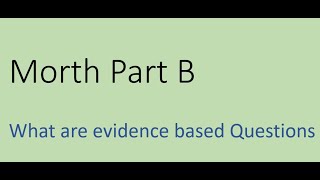 Morth Part B Orthodontic evidence [upl. by Bezanson]