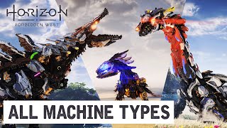 All Machine Types in Horizon Forbidden West Guide [upl. by Bullion]