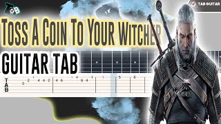 Toss A Coin To Your Witcher Jaskier Song  The Witcher Guitar Tutorial Tab [upl. by Elleret338]