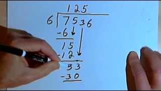 Long Division  dividing by a 1digit number 127210 [upl. by Higgs]