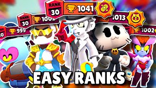 Top 10 Easiest Rank 30s In Brawl Stars New Meta [upl. by Georgina]