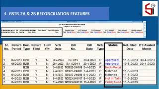 GSTR 2B RECONCILIATION TOOL FOR TALLYPRIME 40 FEATURES  CALL FOR DEMO 8141703007 [upl. by Leahcimnaes]