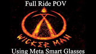 Wicker Man full ride at Alton towers using meta smart glasses [upl. by Mooney]