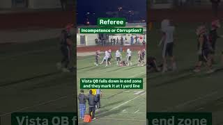 Football Safety Yes or No Terrible call by refs in playoff football game footballshort football [upl. by Asirac]