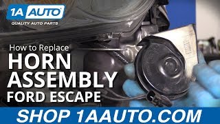 How to Replace Horn Assembly 0812 Ford Escape [upl. by Grubb]