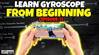 HOW TO LEARN GYROSCOPE FROM STARTING IN BGMI  EPISODE1   IN HINDI  BGMI  PUBG M [upl. by Dorsman184]