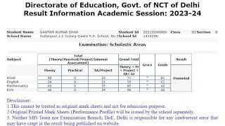 EDUDEL Delhi Result 2024 Kaise Dekhe  How To Check Delhi EDUDEL Result 2024  Class 3 To 7 Result [upl. by Milah235]