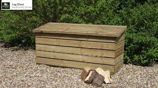 Log Chest by Zest Outdoor Living Animated Assembly Guide [upl. by Assirod]