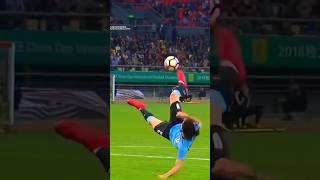 Goal from the best bicycle shot of footballers trendingshorts bycycle football youtubeshorts [upl. by Liebowitz]