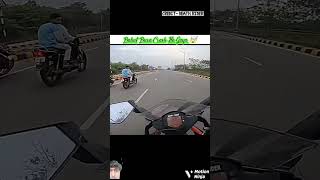 Look at this moment live bike crash 😭🙀 rider automobile duke bikeriders roadie wheeler riders [upl. by Goddord]