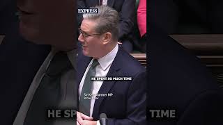 Farage and Starmers comical Donald Trump clash  PMQs [upl. by Idnic]