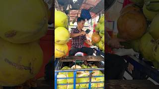 Big Refreshing Juice Coconut Golden Cutting shortvideo viral [upl. by Norit]