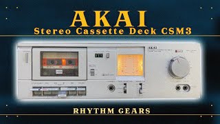 Akai CSM3 Stereo Cassette Deck for Sale  Vintage Sound amp Excellent Performance [upl. by Halyk843]