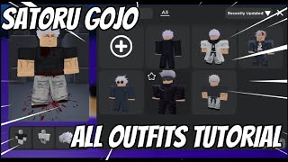 Satoru Gojo All Outfits Tutorial ROBLOX [upl. by Rosaline536]