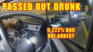 Bodycam DUI Arrest  Drunk 22YearOld Found Passed Out in McDonalds DriveThru [upl. by Reichel]