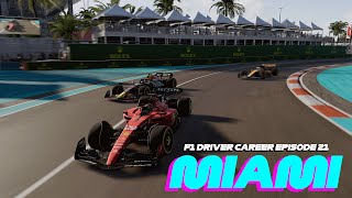 F1 DRIVER CAREER EPISODE 21  MIAMI GP [upl. by Schoenburg]