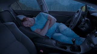 Sleep in 3 minutes with the sound of heavy rain and thunderstorms on the car window at night [upl. by Negris]