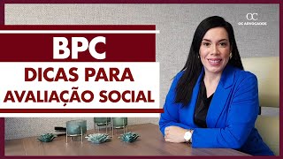 BPC LOAS  DICAS PARA AVALIAÇÃO SOCIAL [upl. by Anirdnaxela]