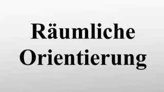 Räumliche Orientierung [upl. by Boff]