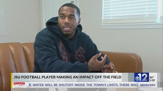 JSU football player makes an impact off the field [upl. by Haraj12]