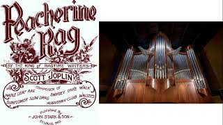 Scott Joplin 18671917 Peacherine Rag  Organ Transcription [upl. by Tiana311]