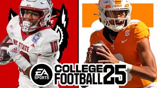 NC State vs Tennessee  Week 2 Simulation EA College Football 25 [upl. by Aehsila]