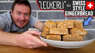 Homemade Leckerli Recipe  Swiss style gingerbread [upl. by Anin]