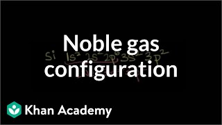 Noble gas configuration  Electronic structure of atoms  Chemistry  Khan Academy [upl. by Hattie]