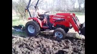 Jacob plowing the garden with our new Massey 1526 [upl. by Flor]