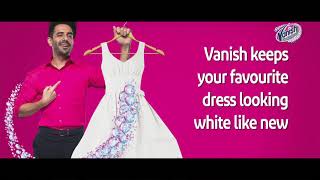 Yellowed white dress Try the New Vanish detergent booster [upl. by Yeldar]