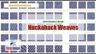 Huckaback Weave।।Fabric Structure Design।।TEXTILE INSIDER।।2018 [upl. by Abita]