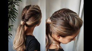 COMO FAZER MAIS UM LINDO E FÁCIL PENTEADO DO INSTAGRAMTRANÇA UNICÓRNIO COM RABO BAIXO [upl. by Ellenoj]