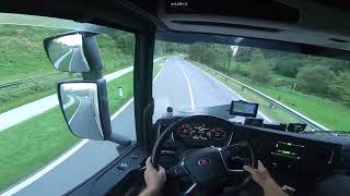 POV Truck Driving Scania S460 [upl. by Akenom]