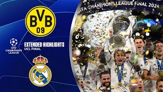 Borussia Dortmund vs Real Madrid Extended Highlights  UCL Final  CBS Sports Golazo [upl. by Assetal534]