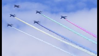 【8K】ブルーインパルス ～東京オリンピック～ Flyover in Tokyo Tokyo 2020 Olympics [upl. by Sonaj751]