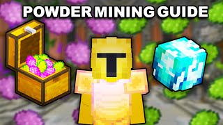 BEST WAY TO FARM Mithril and Gemstone Powder Guide  Hypixel Skyblock [upl. by Ilyk854]