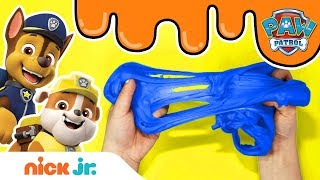 PAW Patrol Fluffy Slime Time Game 🐶 Stay Home WithMe  Arts  Crafts  Nick Jr [upl. by Rebmeced]