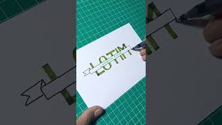 Lombok Timur lotim lomboktimur patuhkarya muzhART calligraphy art typography lettering [upl. by Adnicul]