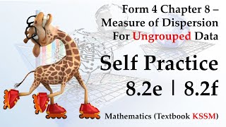 KSSM Form 4 Mathematics Chapter 8  Self Practice 82e  Self Practice 82f [upl. by Siseneg]