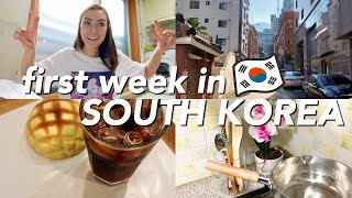 FIRST WEEK LIVING IN SOUTH KOREA  week in my life vlog [upl. by Kumagai]