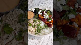 Chicken amp Rice Meal Prep Bowl 🍗 🍱 shorts healthyfood healthybakes foryou recipe [upl. by Onateag523]