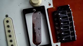 Strat Double Humbucker New Installation [upl. by Ativahs149]