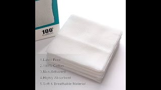 Gauze Paid 4x4How to make Gauze Pad 4x4 easily for Dressing use complete procedure Hindi Urdu [upl. by Richella619]