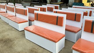 How to make a sofa out of plywood  How to make a simple sofa  how to make a sofa for restaurant [upl. by Aluin]