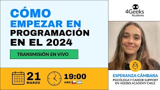 Cómo empezar en programación en 2024 [upl. by Koralie]